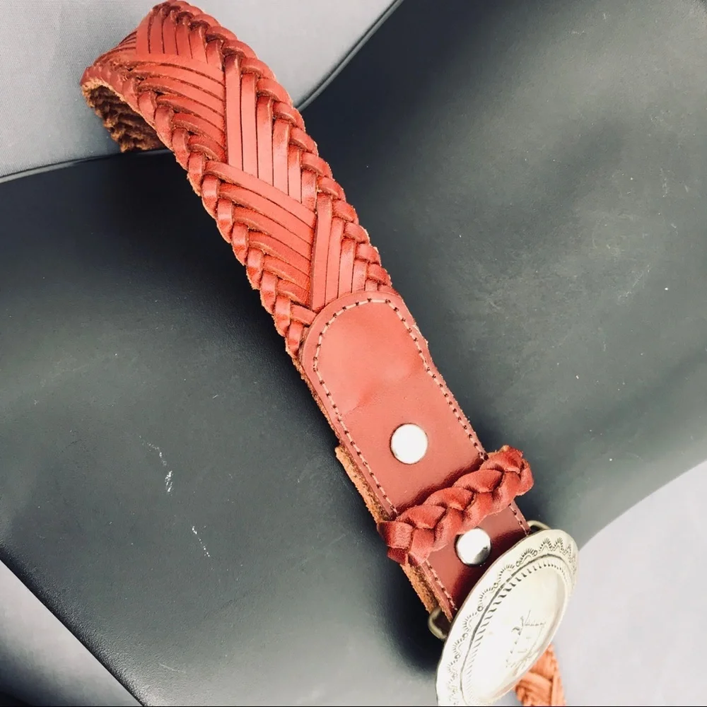 STRAIGHT OUTTA MEXICO SILVER/ LEATHER BELT